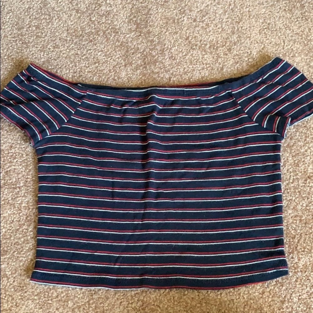 Off the shoulder crop top